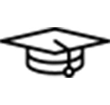 אייקון כובע סטודנט